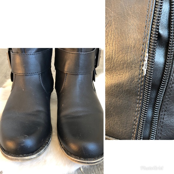 JustFab Carmaletta Women’s Black Tall Moto Buckle Boot, size 7 - Picture 8 of 8